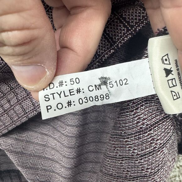 Vintage 90s Callaway Polo Shirt Men's Medium Red AOP Diamond Pattern Cotton Y2K - Picture 12 of 16